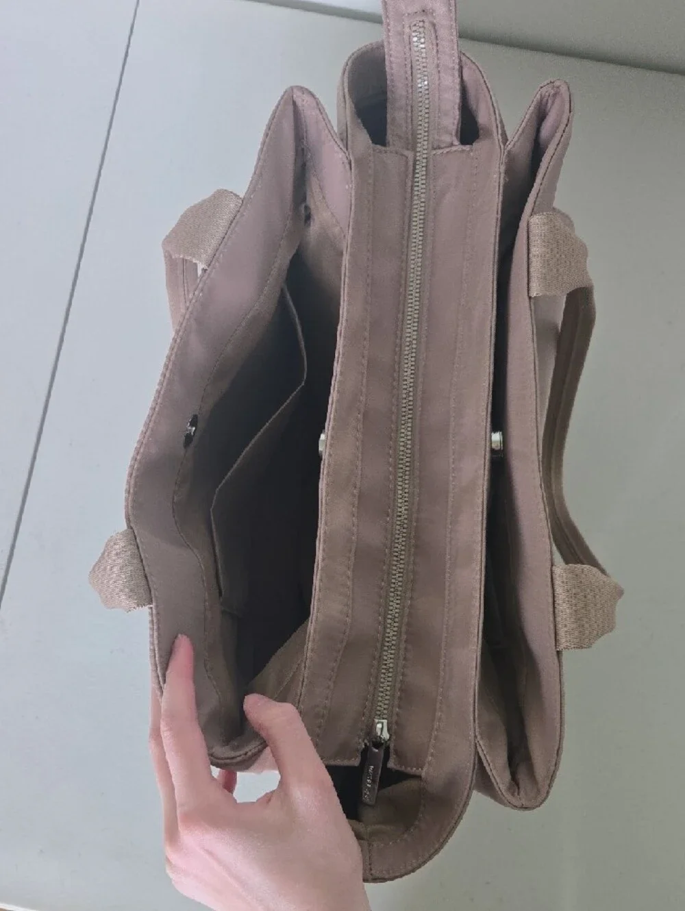 Rachel Zoe Blush Pink Laptop Tote with Front Flap Pockets